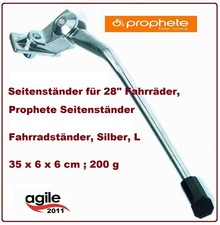 Prophete Fahrradständer Seitenständer, silber, L, 6087 Seitenständer für  28"