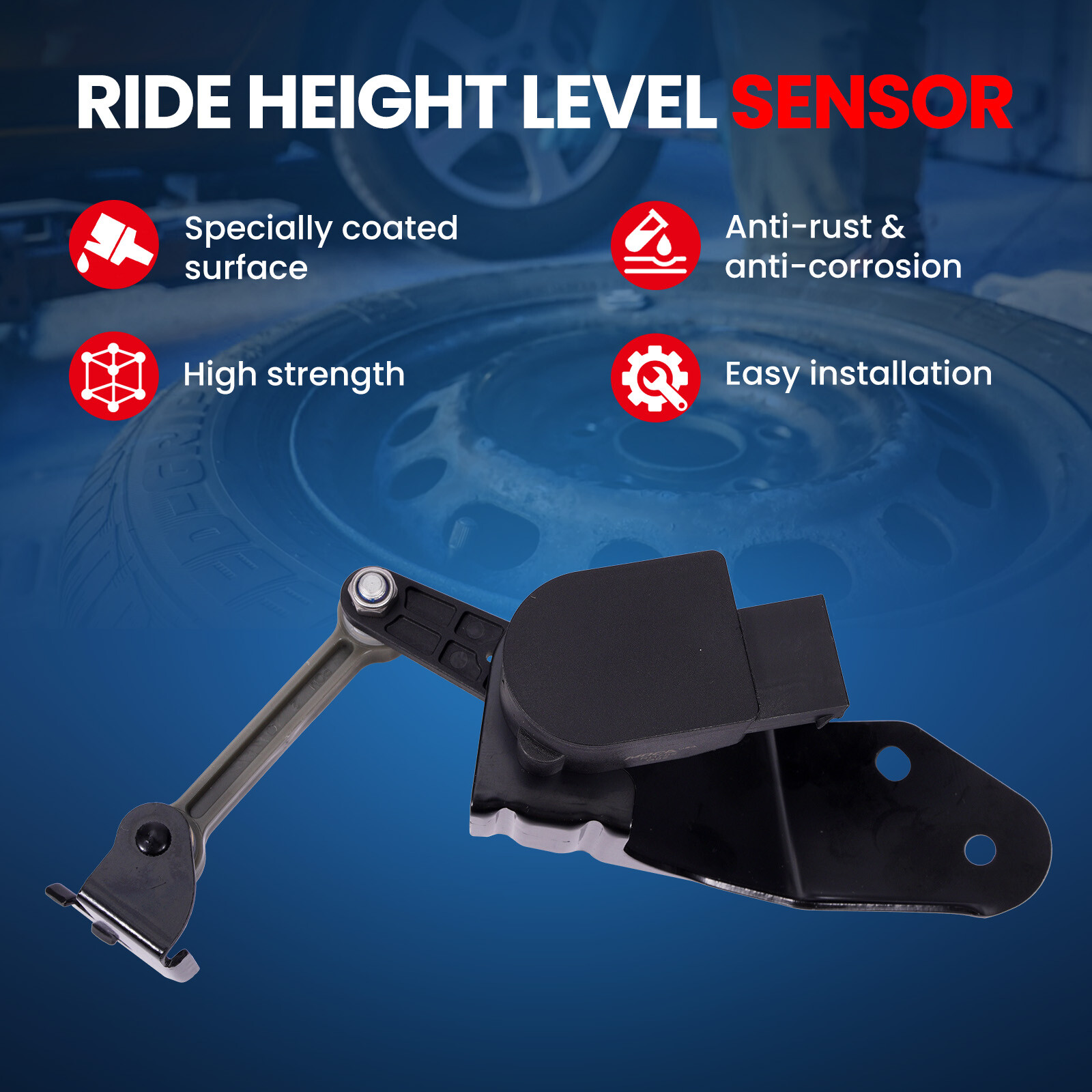 2x Rear L&R Ride Height Level Sensor for Audi A8 Quattro S8 Bentley VW Phaeton