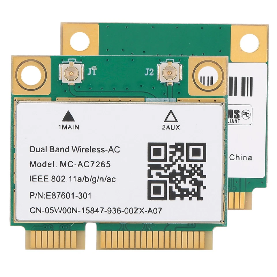 Dual Band 2.4G 5GHz Netzwerkkarte WIFI Mini PCI-E Wireless WLAN Karte Modul NEU/ - Bild 3 von 4