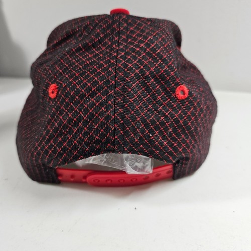 Vintage Nebraska Huskers Logo 7 Snapback Hat Cap Red Black Checkered Plaid - Picture 3 of 8