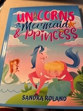Unicorn, Mermaid and Princess coloring book 4-8 New