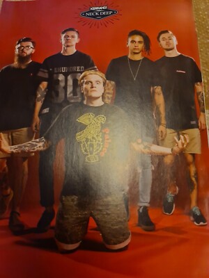 NECK DEEP A4 POSTER KERRANG  MAGAZINE UK  Mint 