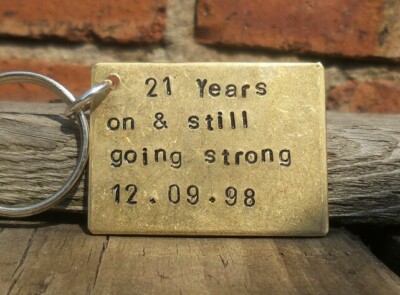 Miss Pink Anniversary Keychain Gift For Husband/Boyfriend – 17 Years & Counting, Stainless Steel, Velvet Package - View #12