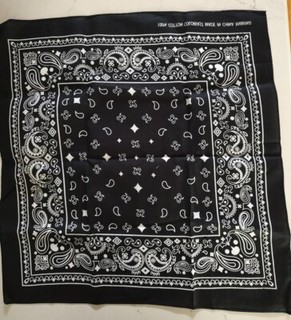 BRAND NEW Black Paisley Bandana