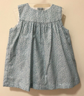 NWT Bella Bliss Blue Floral Dress With Diaper Cover Girl's Size 24 Months