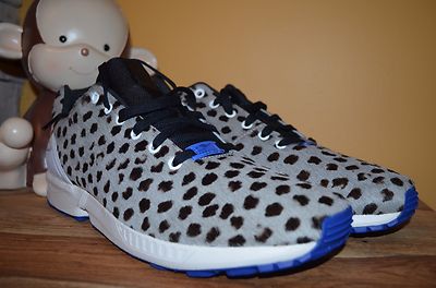 NEW ADIDAS ZX FLUX Trainers Leopard Pattern Print SZ 13 Vintage