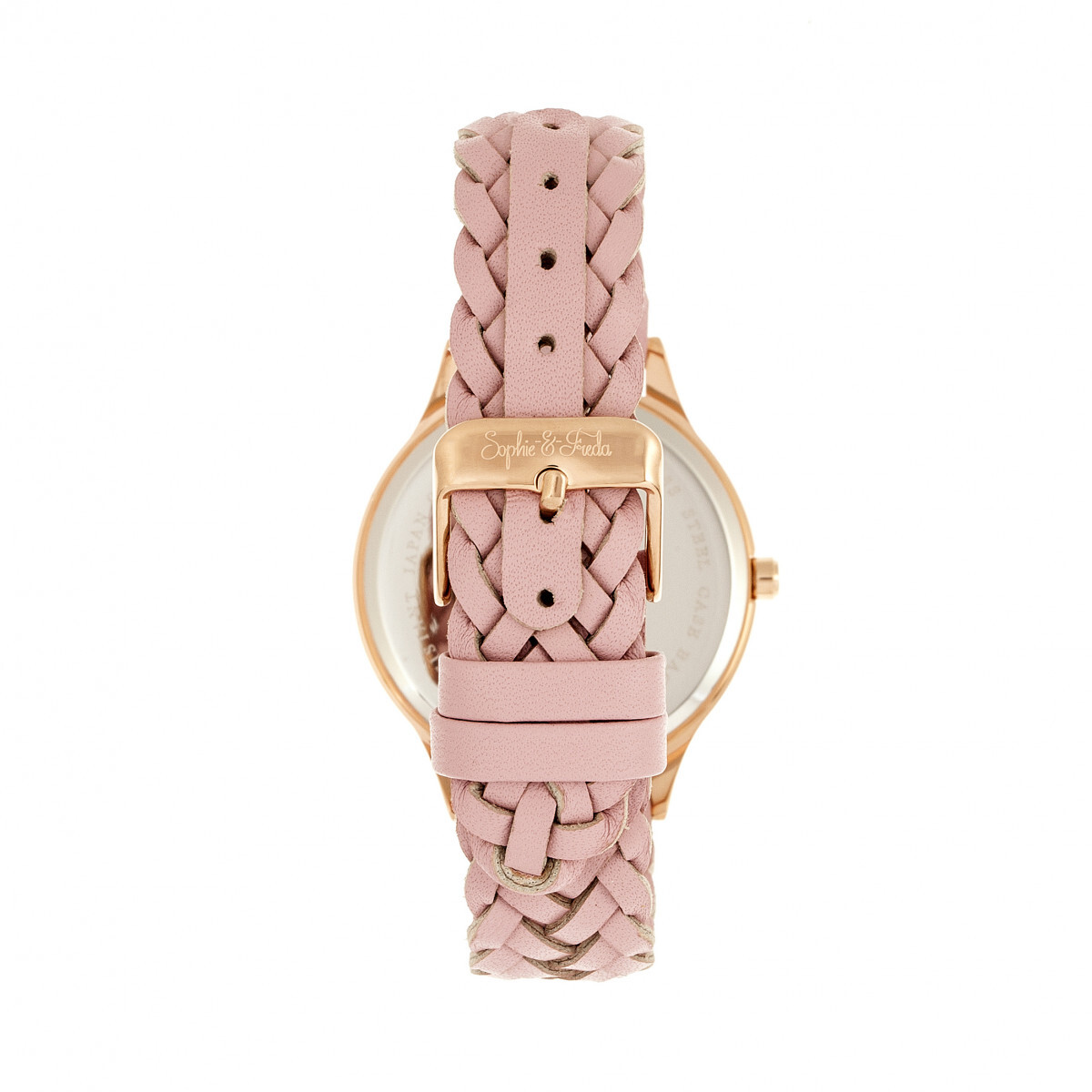 Sophie & Freda Tucson Watch with Swarovski Crystal Sophie & Freda Tucson Leather-Band Watch w/Swarovski  main image 4