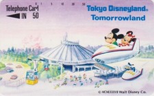 TC JAPON - DISNEY  SERIE TOKYO DISNEYLAND - TOMORROWLAND - Mickey Avion JAPAN pc