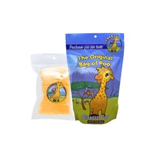 The Original Bag of Poo! Giraffe Poo! Novelty Orange Cotton Candy Gag Gift!