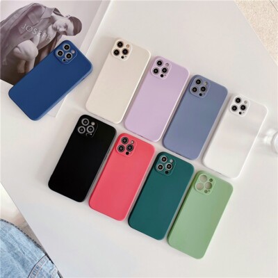 For iPhone 13 12 11 Pro Max XS XR 8 7 Plus SE Silicone Case Camera Lens Cover