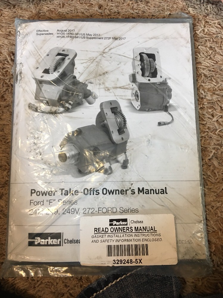 PARKER CHELSEA POWER TAKE OFFS Owners Manual Ford Series See Desc