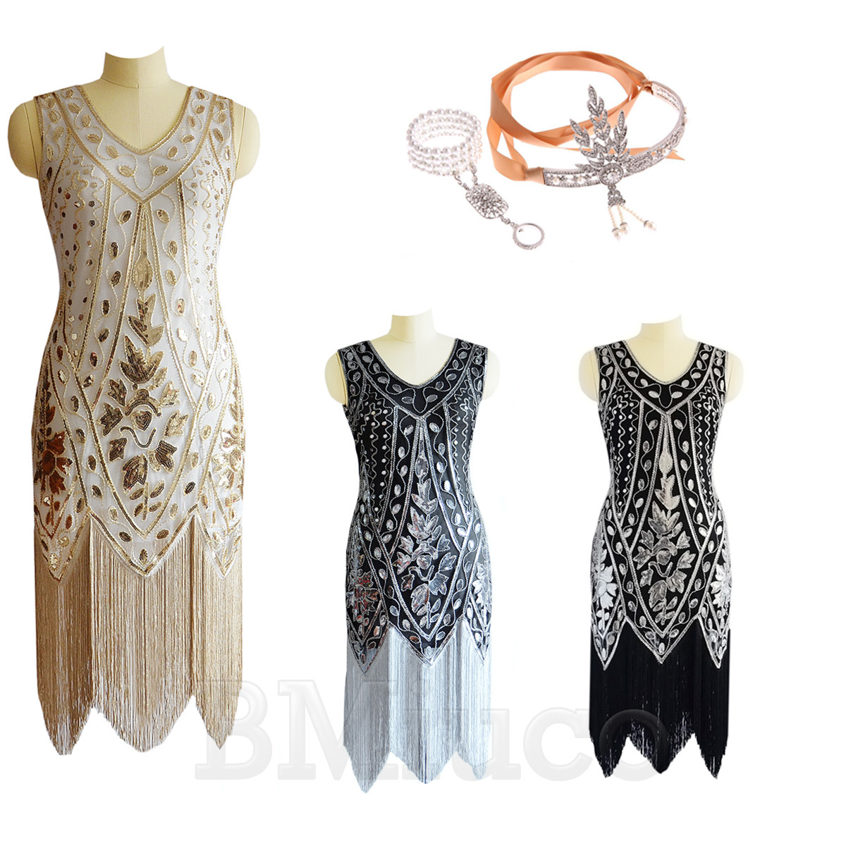 1920s Flapper Beaded Dress Gatsby Wedding Party Prom 20's Luxury Evening  Dresses | eBay