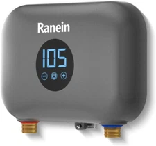 Tankless Water Heater, 4500 W 110-120V, Point-of-Use, On Demand Water Heater