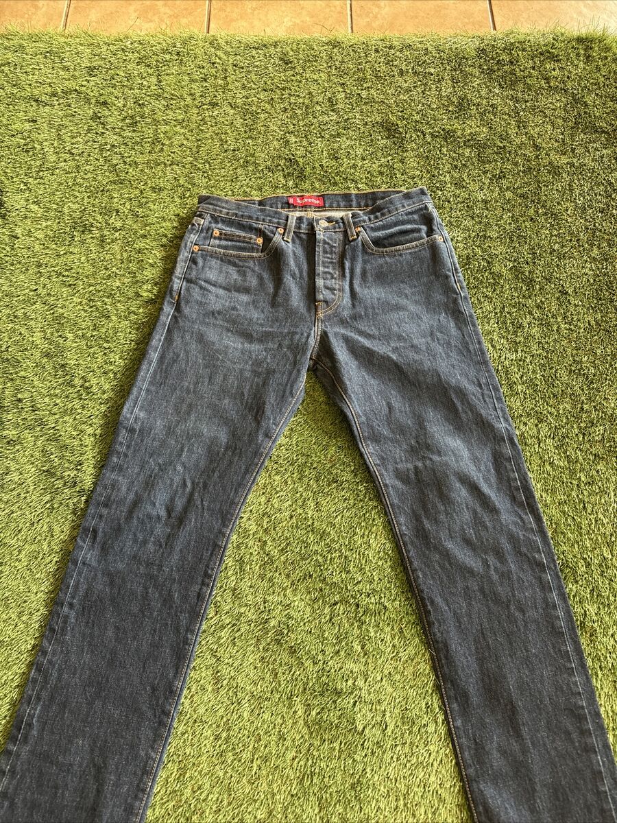 Supreme Jeans Mens 32 Slim NYC Blue Raw Selvedge Denim Supreme Jeans Mens 32 Slim NYC Blue Raw Selvedge Denim