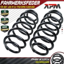 2x Federn Fahrwerksfeder Hinterachse für Seat Leon 1P1 2.0 TFSi/Cupra R 05-12