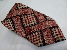 STEFANO MILANO Woven Geometric Abstract Art Design 100 Silk Tie Italy EXCELLENT