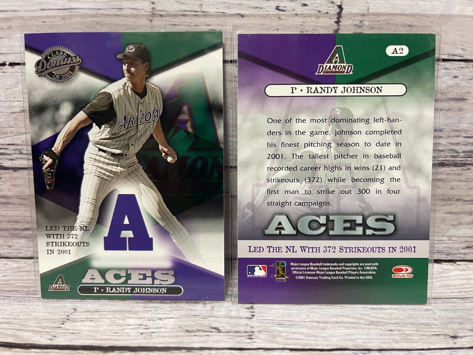 2001 Donruss Class of 2001 Aces #A2 Randy Johnson