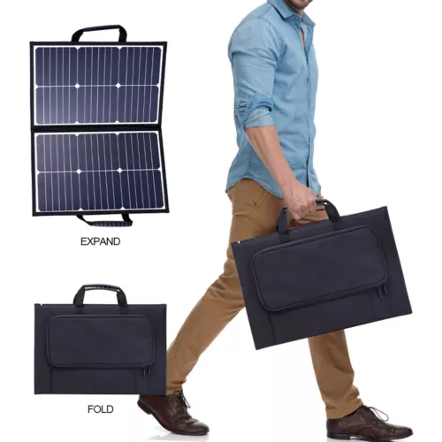 100W Foldable Solar Panel Kit + 100A Controller Camping Charger Power Station RV - Picture 18 of 21