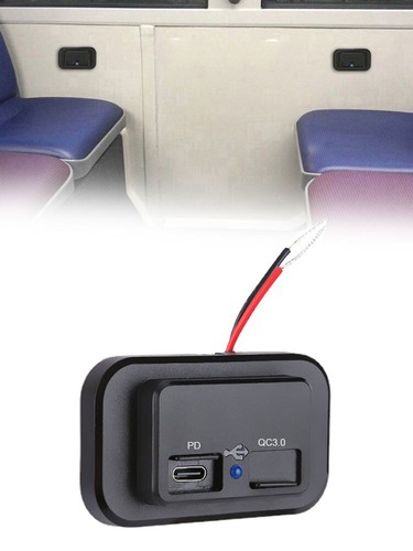 USB Type C PD Port Fast Charger Socket Power Outlet Car Panel Mount Accessories - Bild 12 von 12