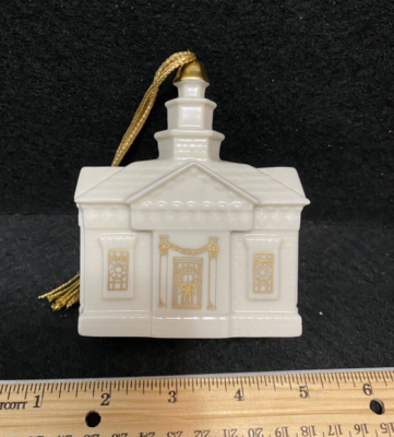 Lenox China 1991 Christmas Ornament Village Town Hall 3rd in 