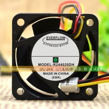 1 pcs EVERFLOW R244020DH DC24V 0.14A 40  40  20 3-wire equipment cooling fan
