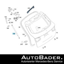 2x Original Mercedes Gasdruckfeder Dämpfer A...