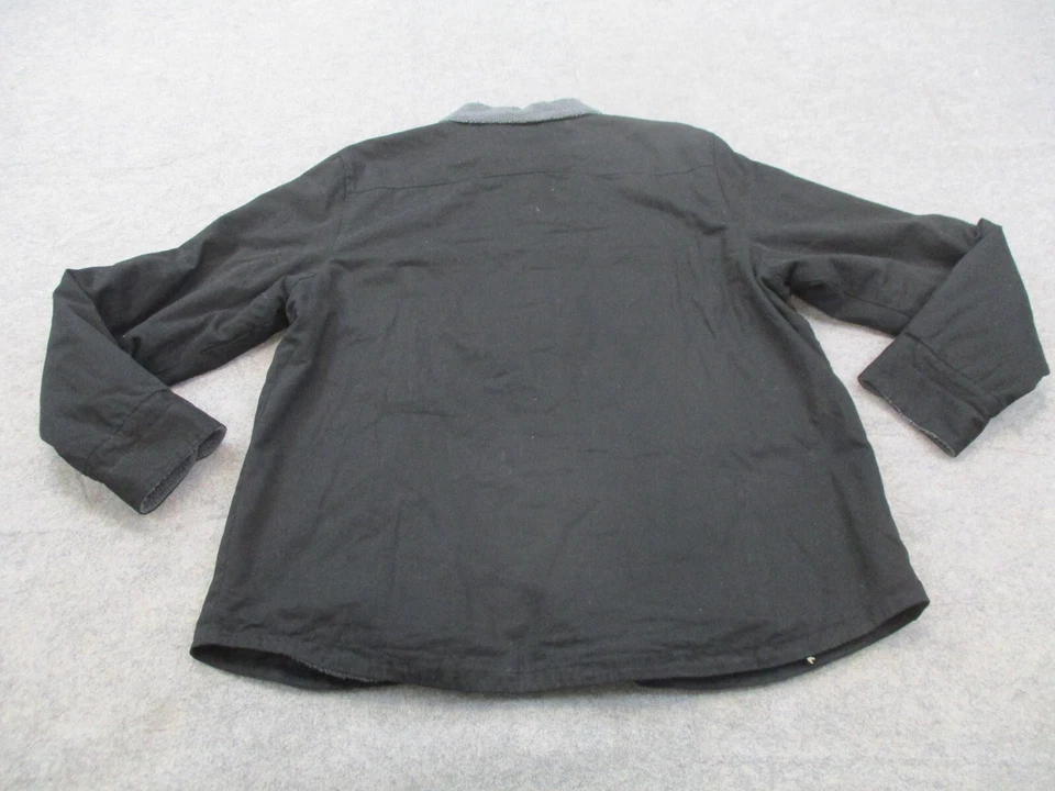 Chaqueta Carbon 2 Colbalt Para Hombres 2XL XXL Negra Abotonada Abrigo Forrado de Vellón Adulto Foto 4 de 4