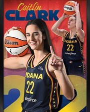 Caitlin Clark Fever Indiana Holographic 11x14 Matted Frame