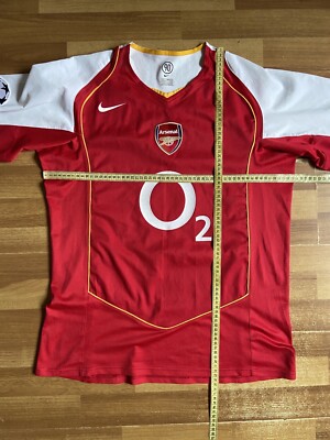 O*L様 Nike Arsenal 2004-2005 サッカーユニフォーム Vintage Nike FC Arsenal 2004/2005 O2 Retro Football Jersey