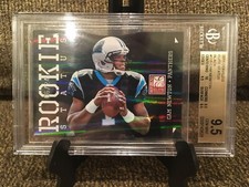 2011 Donruss Elite Cam Newton RC Die Cut Black /24 Graded BGS 9.5 GEM MINT 