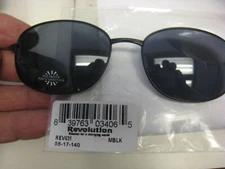 Revolution Eyeglass Magnet SUN SHADE for REV 631  MBLK  55-17-140  SHADE  ONLY