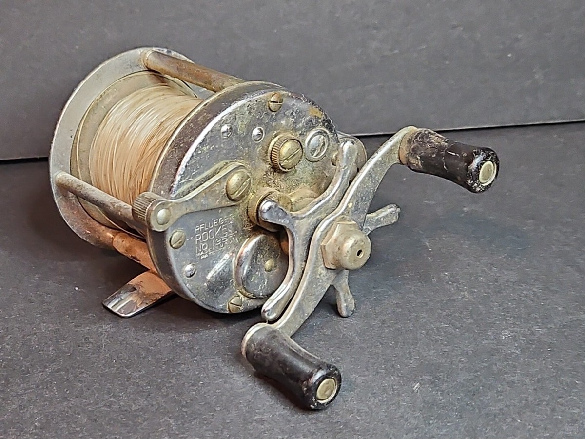 Pflueger Rocket No. 1355 Vintage Metal Bait Casting Fishing