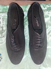 Argentine Tango Shoes Size 41.5 Turquoise Color Black Hand Made New