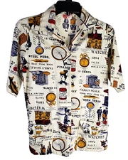 Vintage LAURA MAE LIFE BLOUSE "WASHES LIKE A HANKY" Size 34 (Medium?)  2 Pockets