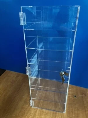 305Displays Acrylic Countertop Display Case 7 3/4"w x 7"d x 22 3/8"h Locking