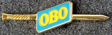 VINTAGE OBO NAILS PROMOTIONAL / CORPORATE BADGE PIN. 