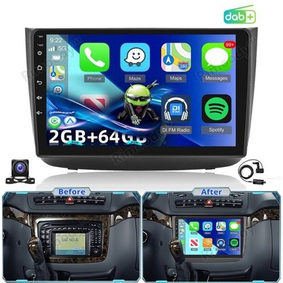 DAB+ Android 15 Autoradio Carplay Navi Für Mercedes Benz Vito Viano W639 2003-05