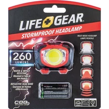 Life Gear Storm Proof 260 Lm. LED 3AAA Headlamp 41-3765 Life Gear Storm Proof