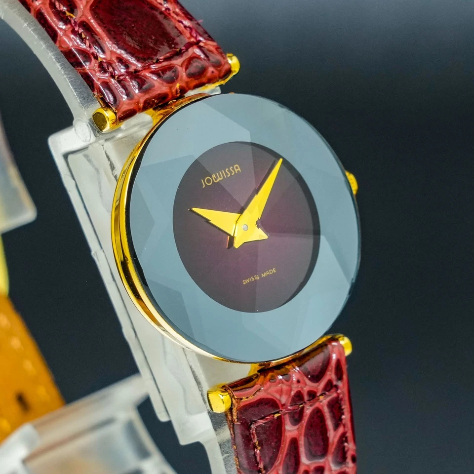 [TOP MINT]  Jowissa cutglass Round Swiss Made Quartz Women WATCH - image 4 of 4