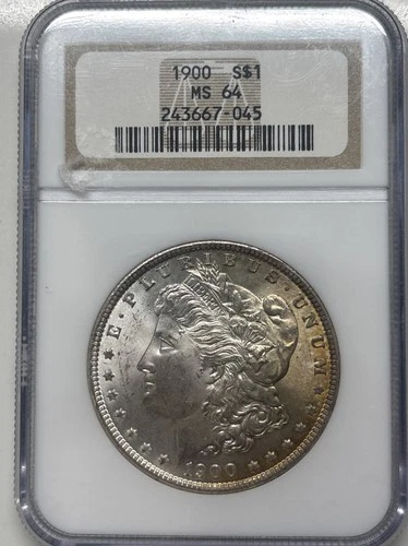 1900 MORGAN DOLLAR PCGS MS 64  TONER
