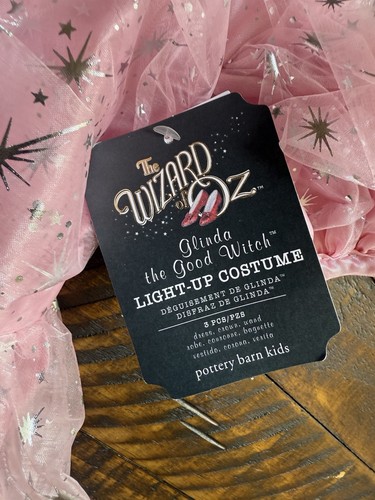 Pottery Barn Kids Wizard Of Oz Glinda Good Witch Light Up Costume 3T NEW - Picture 2 of 3