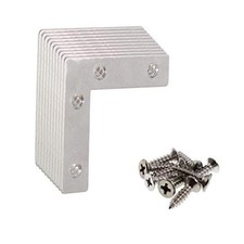 Stainless Steel L Shape Flat Corner Brace Bracket for Wood, Metal 40 x 40 mm