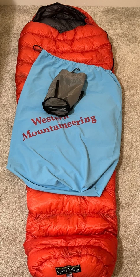 Saco de dormir Western Mountaineering Fly Lite, 6', cremallera izquierda, nunca usado Foto 4 de 4