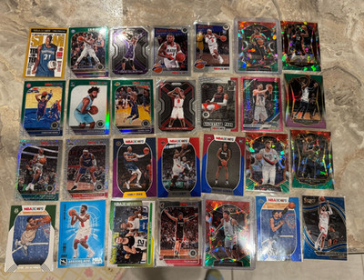 NBA Prizm & NBA Hoops Mixed Color 27 Cards LOT