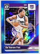 2024-25 Panini Donruss Optic De'arron Fox #219 Aqua /225 Kings 🔵✨️ B