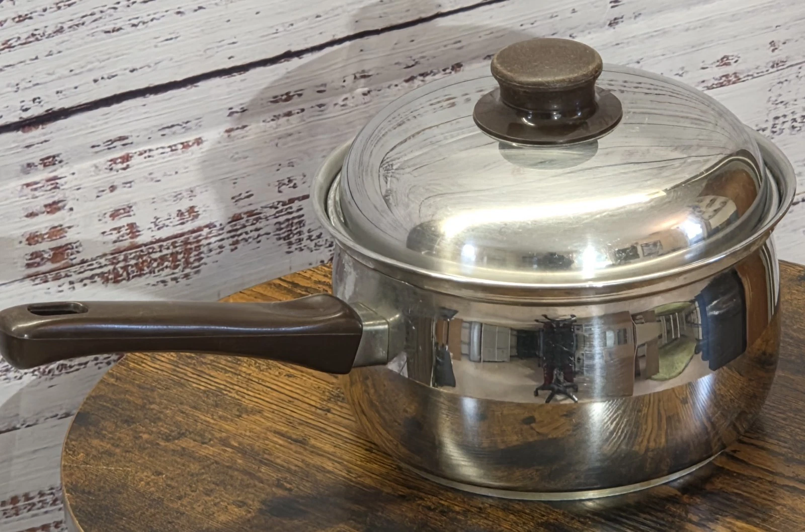 Vintage Sears Range Craft 2.5 Quart Sauce Pan Pot 541.5055 With Lid Made In...