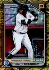 Bralyn Brazoban 1st Bowman #BDC-124 #/75 Pittsburgh Pirates