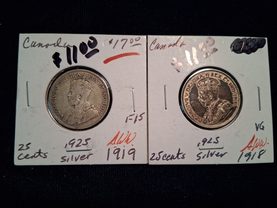 Coin Ridges Png Lot of 5 Canada .925 Silver Coins at Spot Silver - Price Firm - See ...