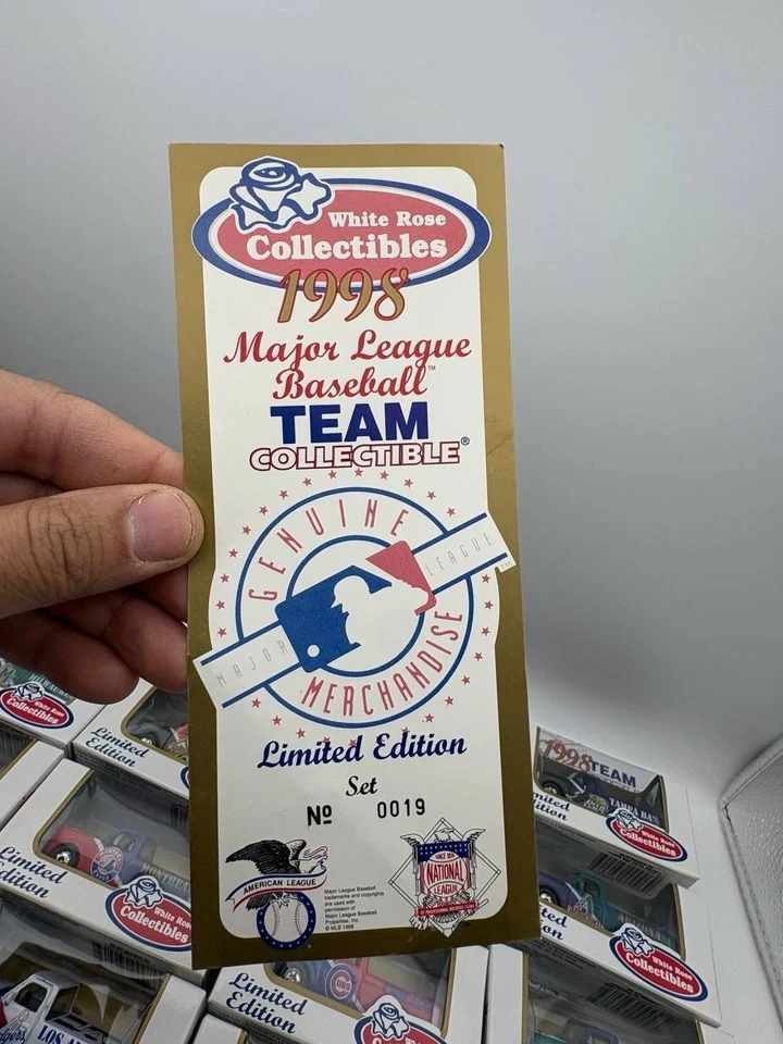 White Rose 1998 MLB Die-Cast Truck Juego Completo 30 Equipos Edición Limitada #19 Foto 2 de 4