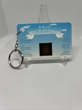 WWJD Keychain With Mood Ring Like Function